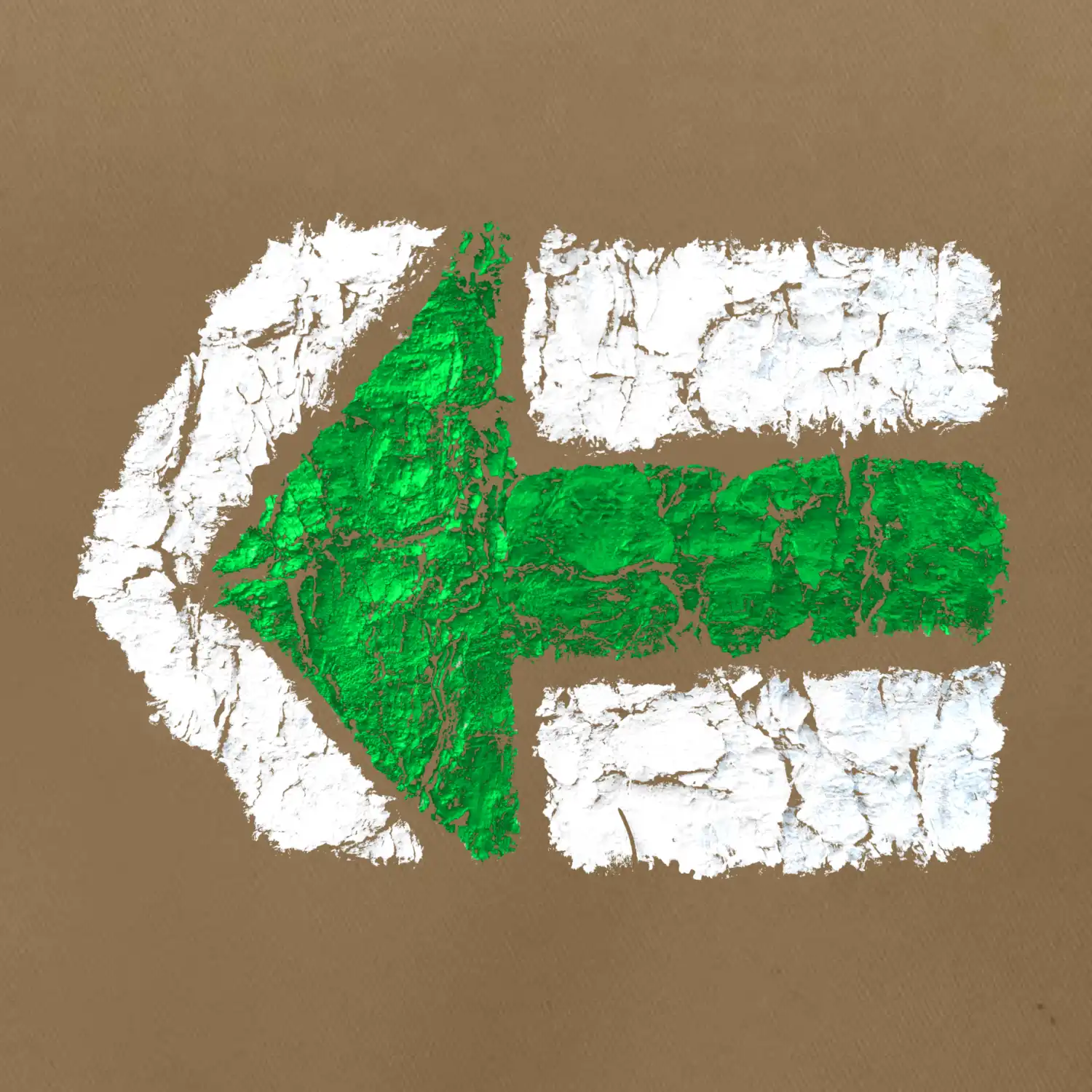 Párová turistická značka zelená