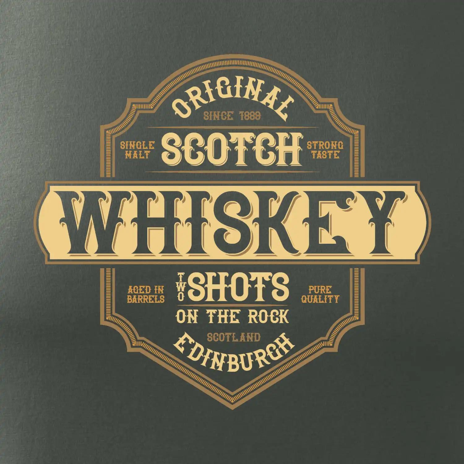 Original whiskey etiket