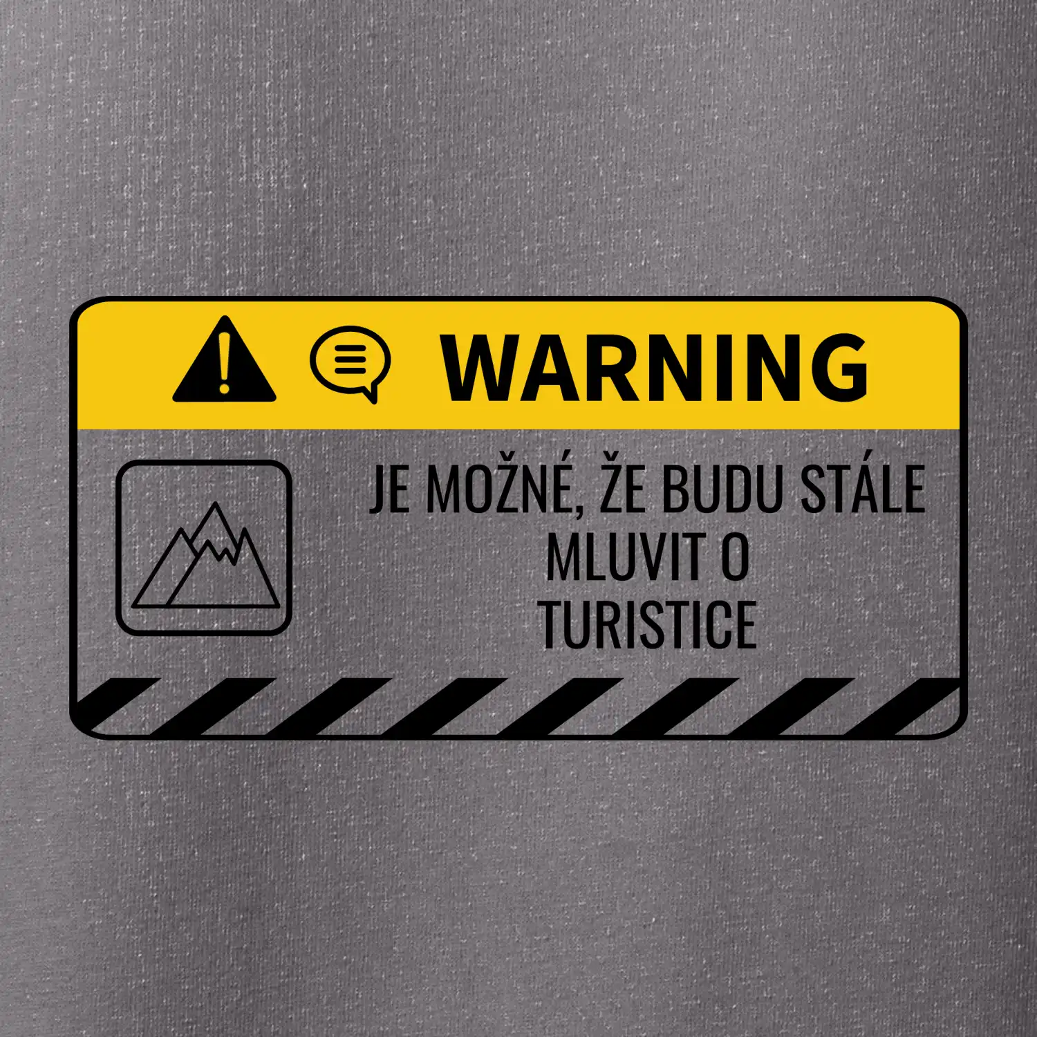 Warning mluvení - turistika