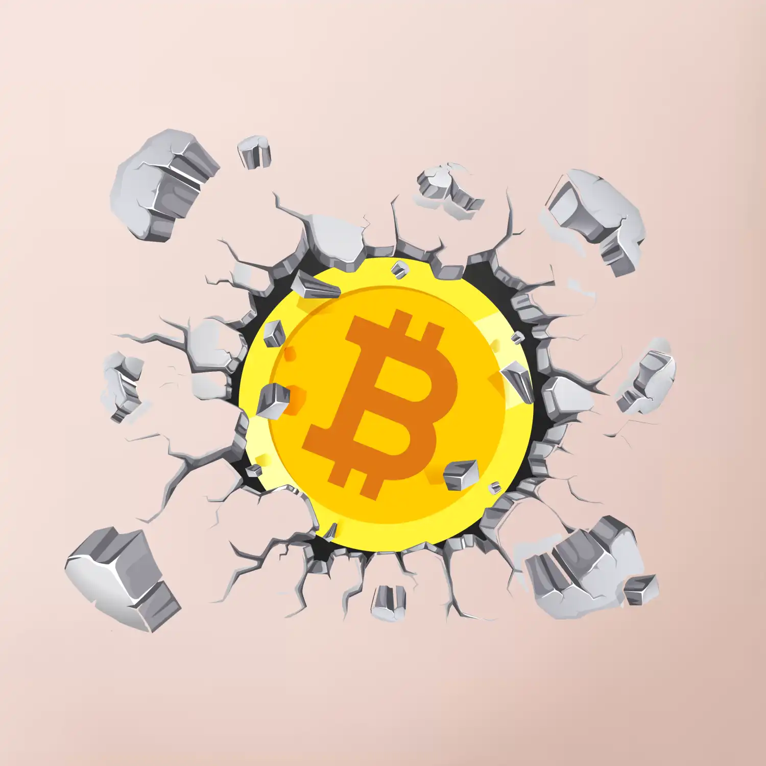 Bitcoin v triku