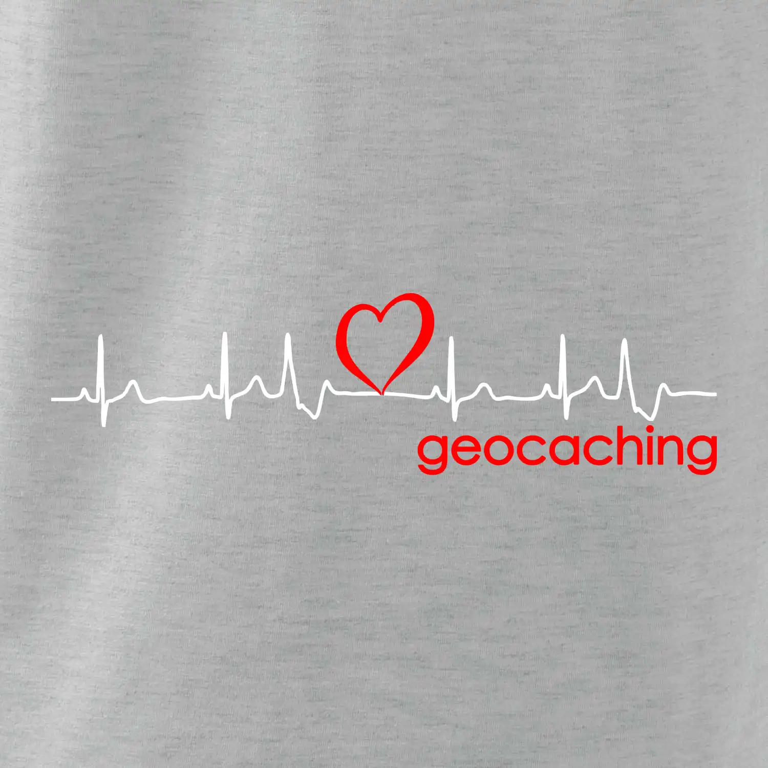 Moje srdce bije pro Geocaching -text