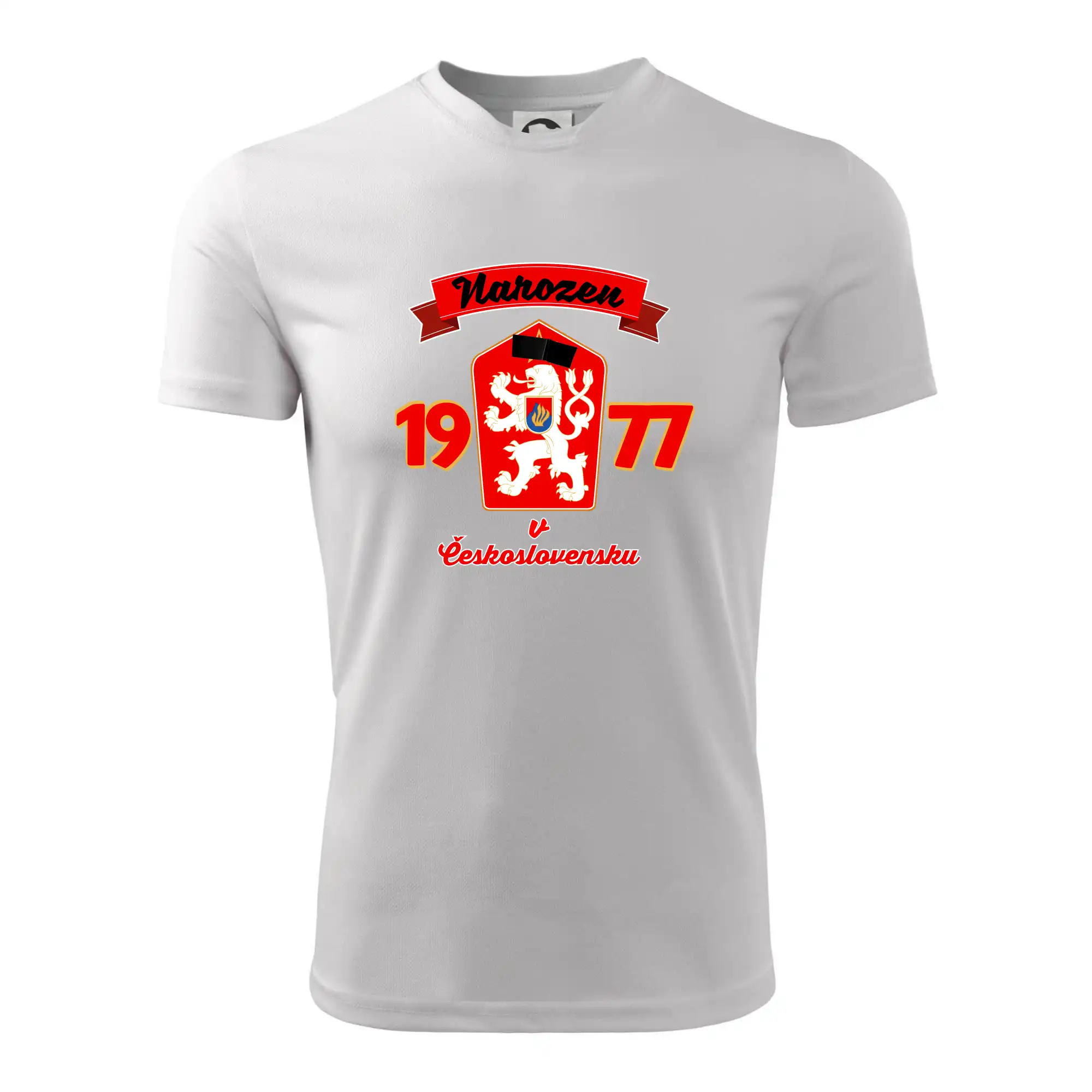 Narozen v Československu - Přelepený znak 1977