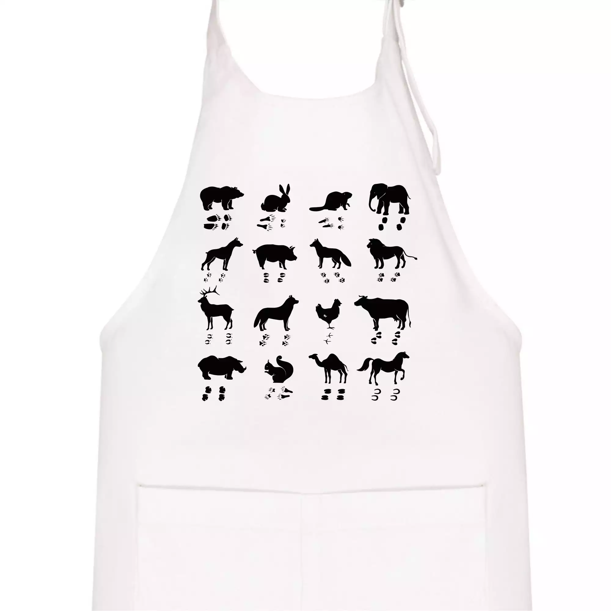 Zvířecí stopy s obrázkem zvířete - stopy zvířat