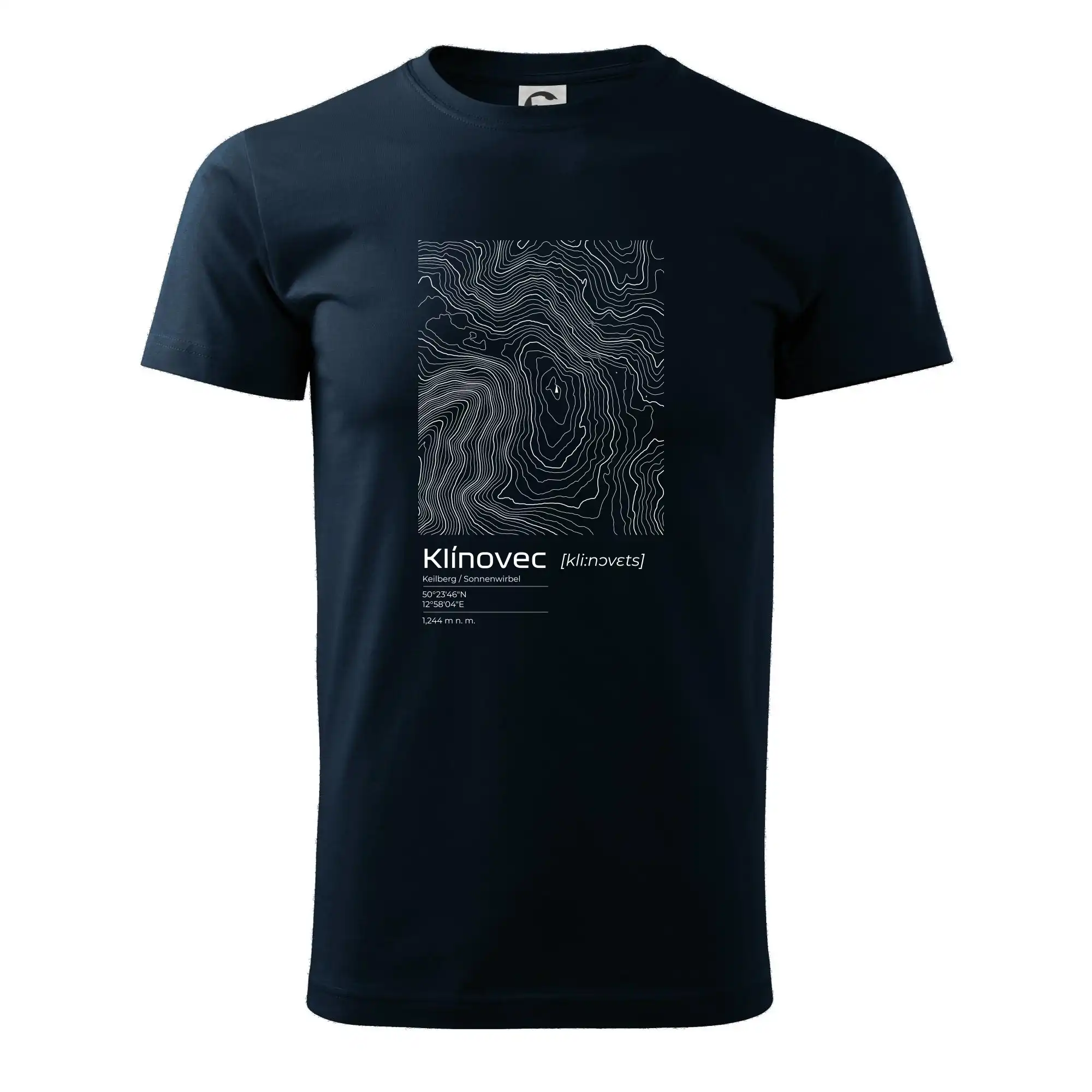 Klínovec - vrstevnice v obdélníku