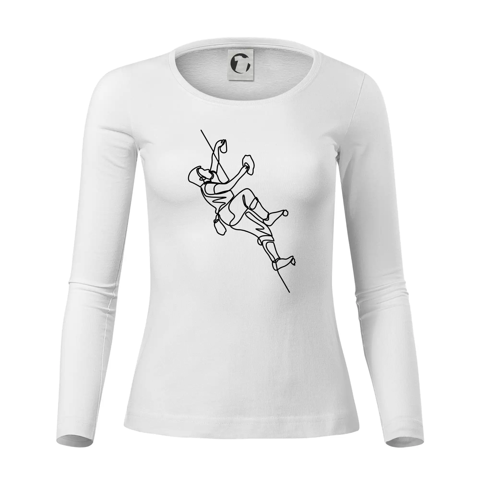 Lezecká stěna jedním tahem