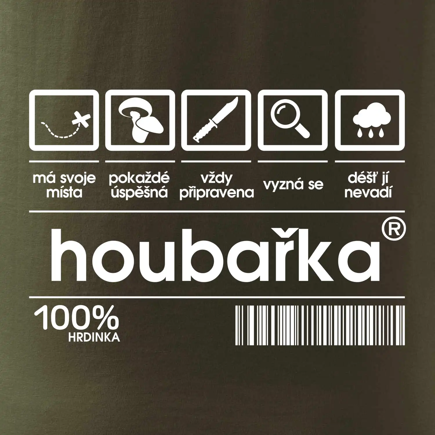 Čárový kód - Houbařka