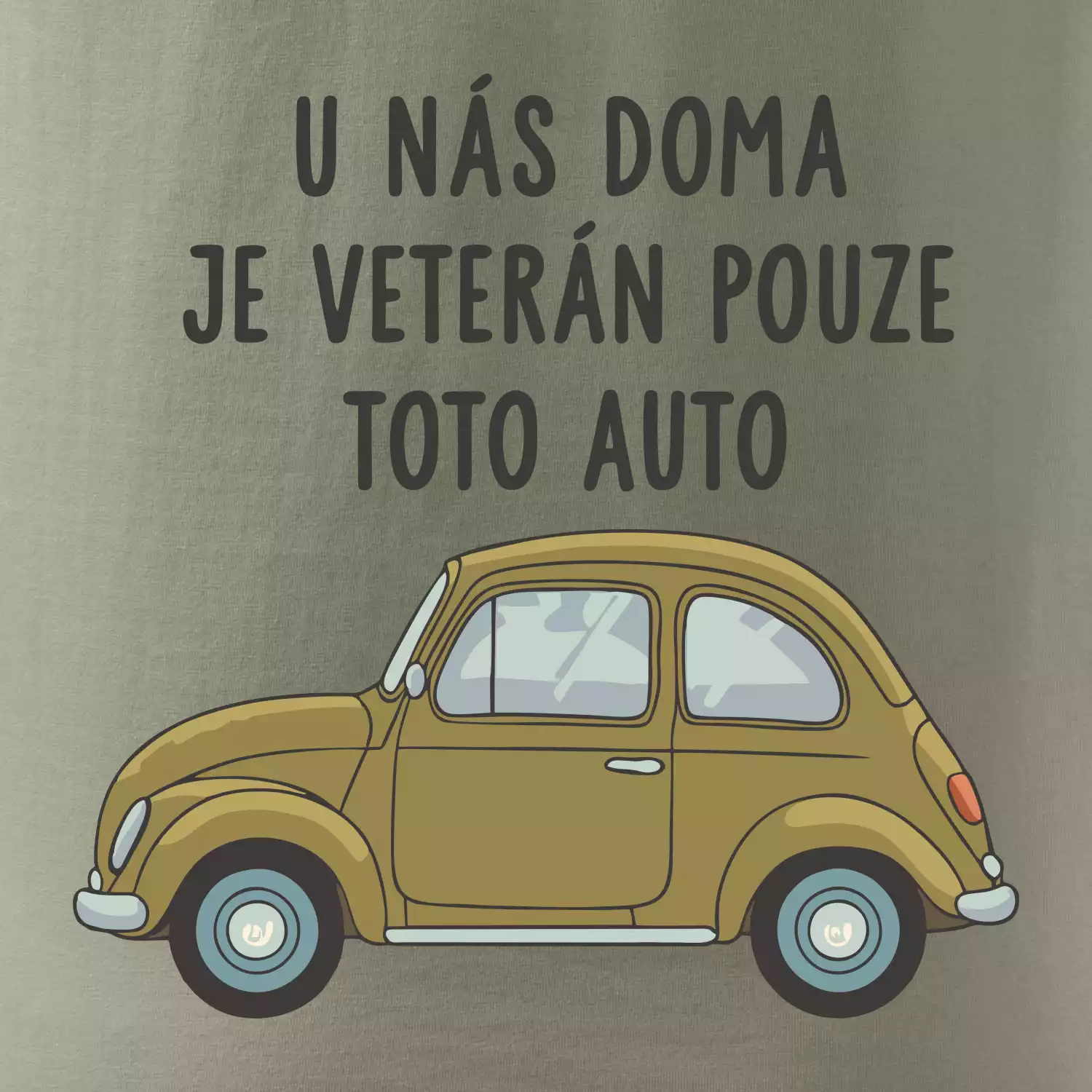 U nás doma je veterán pouze toto auto zelené