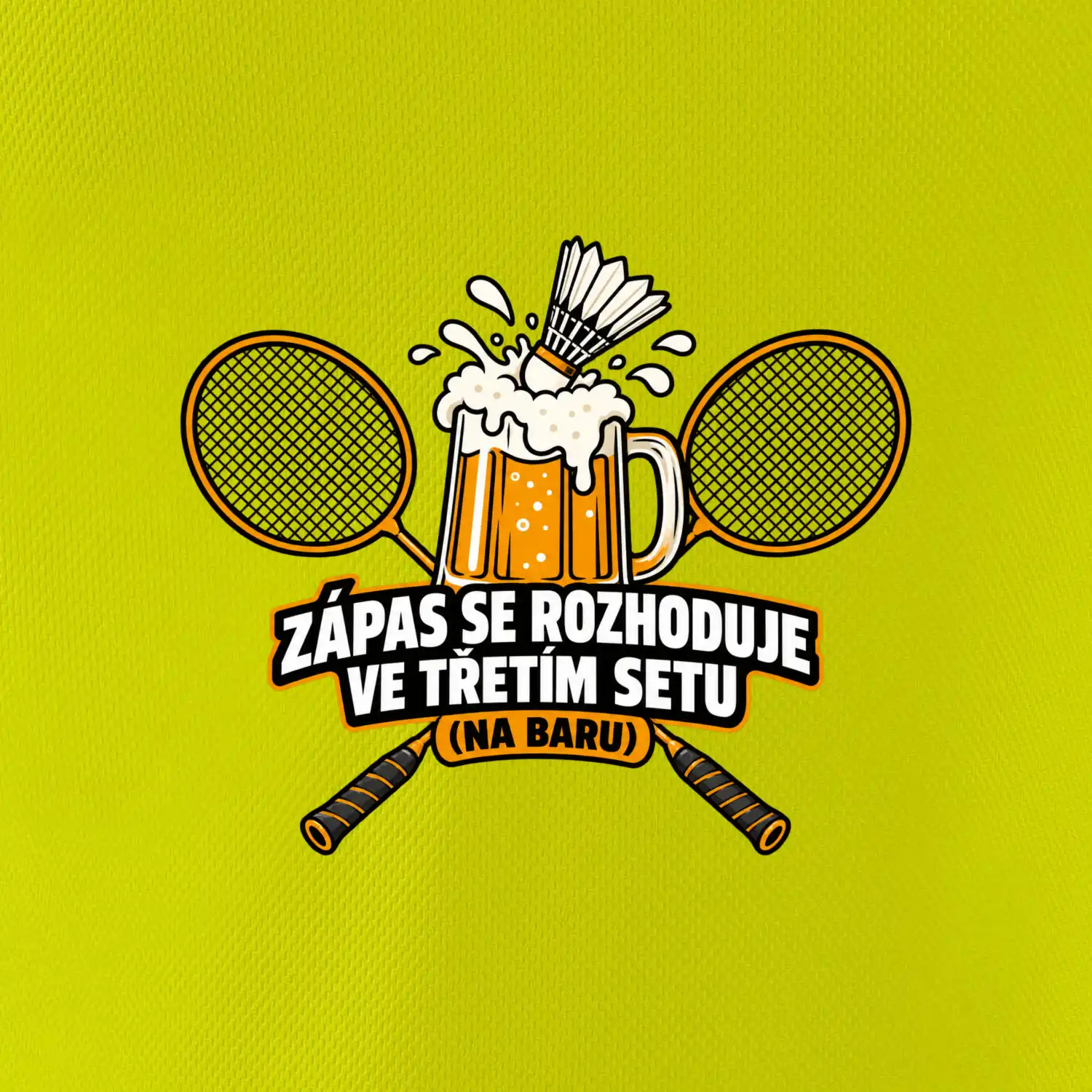 Badminton třetí set na baru