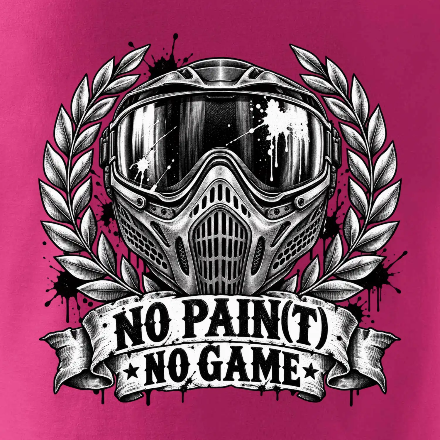 Motiv no paint no game s maskou