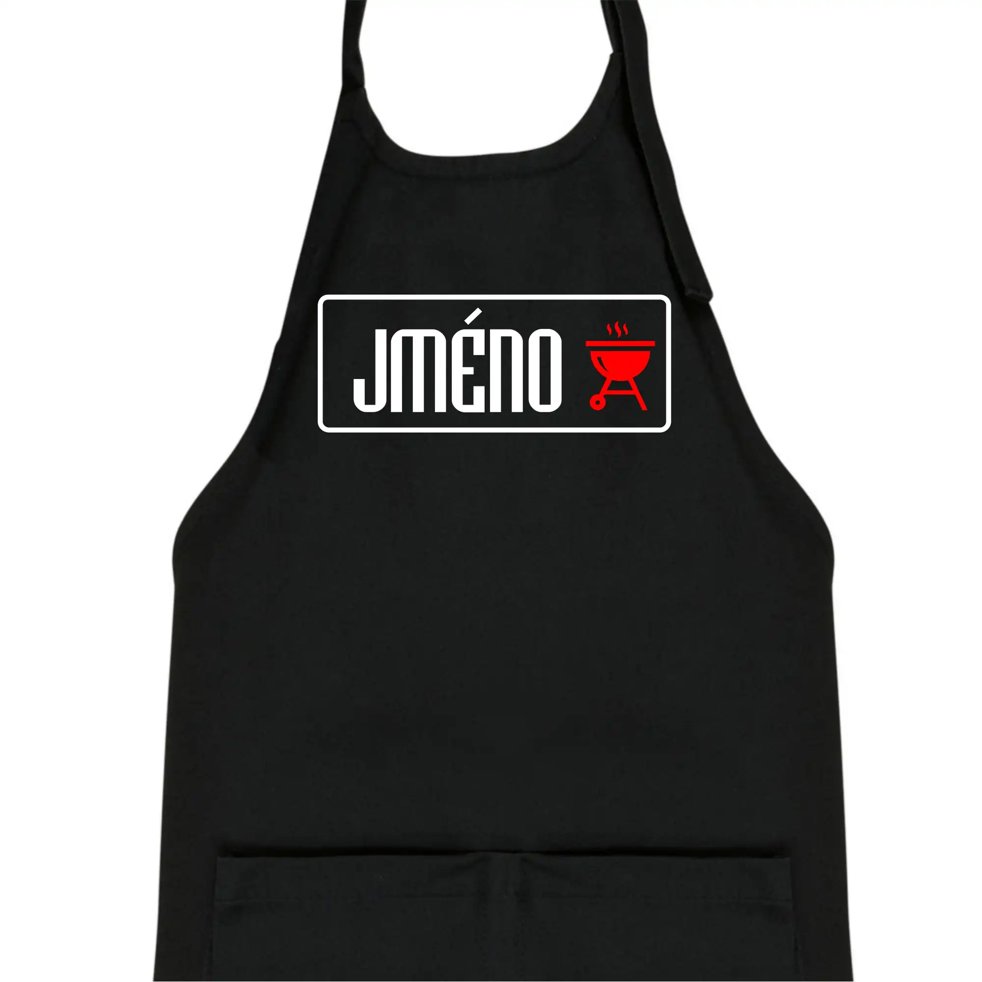 Zástěra na grilování s vlastním jménem