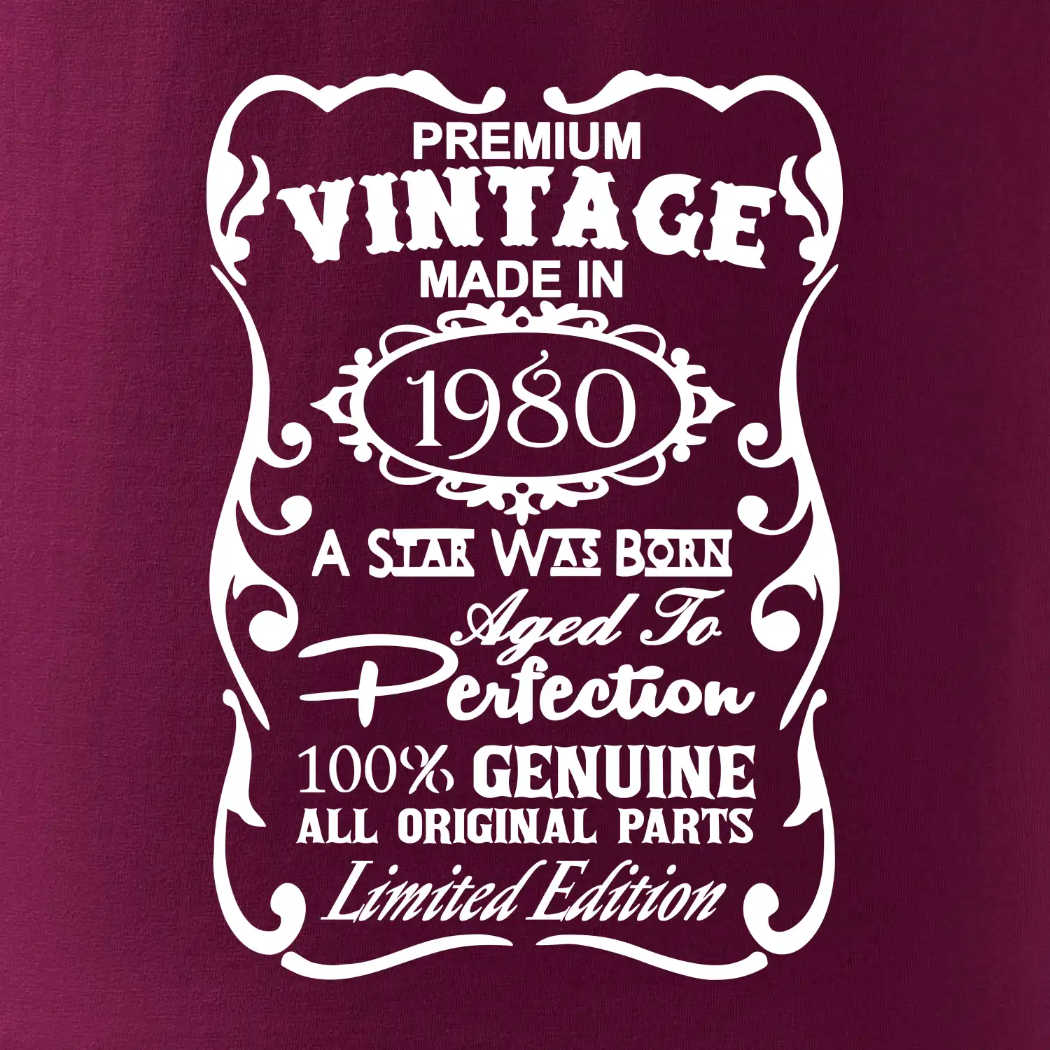 Vintage Etiketa - 1980