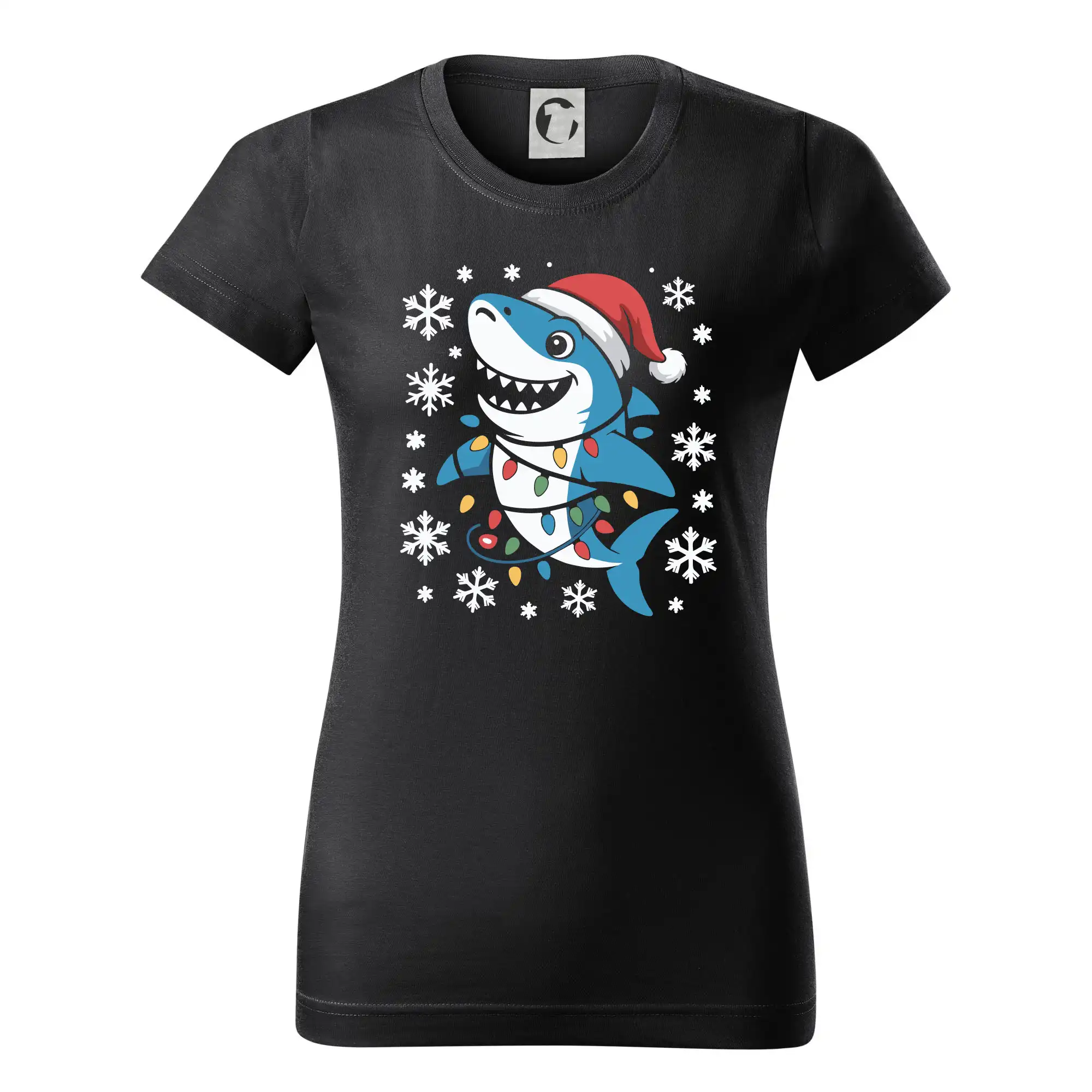 Vánoční žralok a vločky