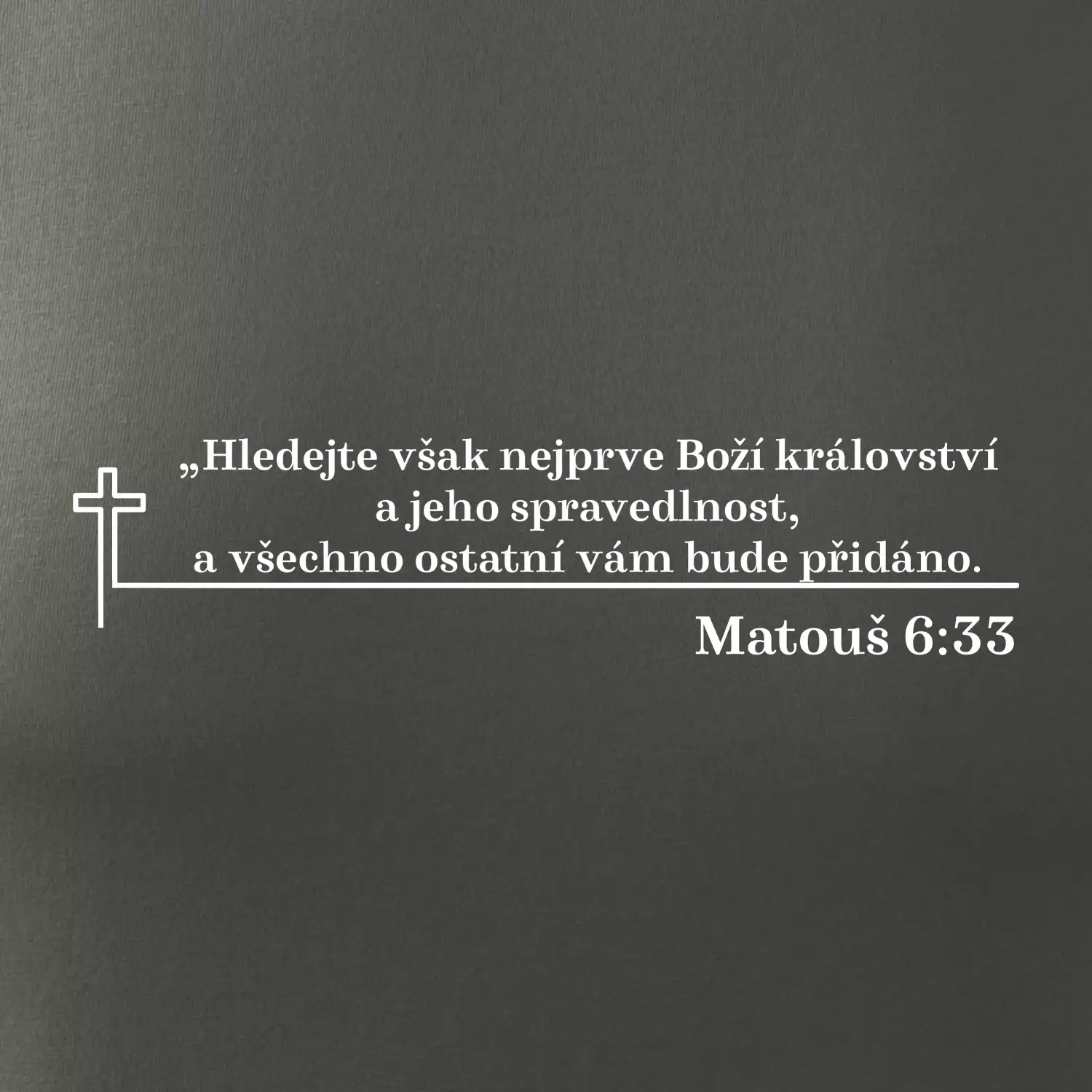 Citáty z bible - Matouš 6:33
