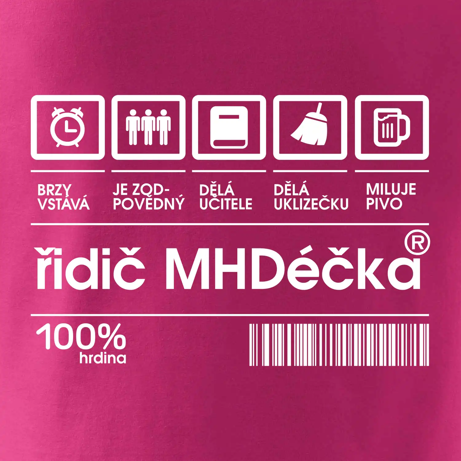 Čárový kód -  Řidič MHD