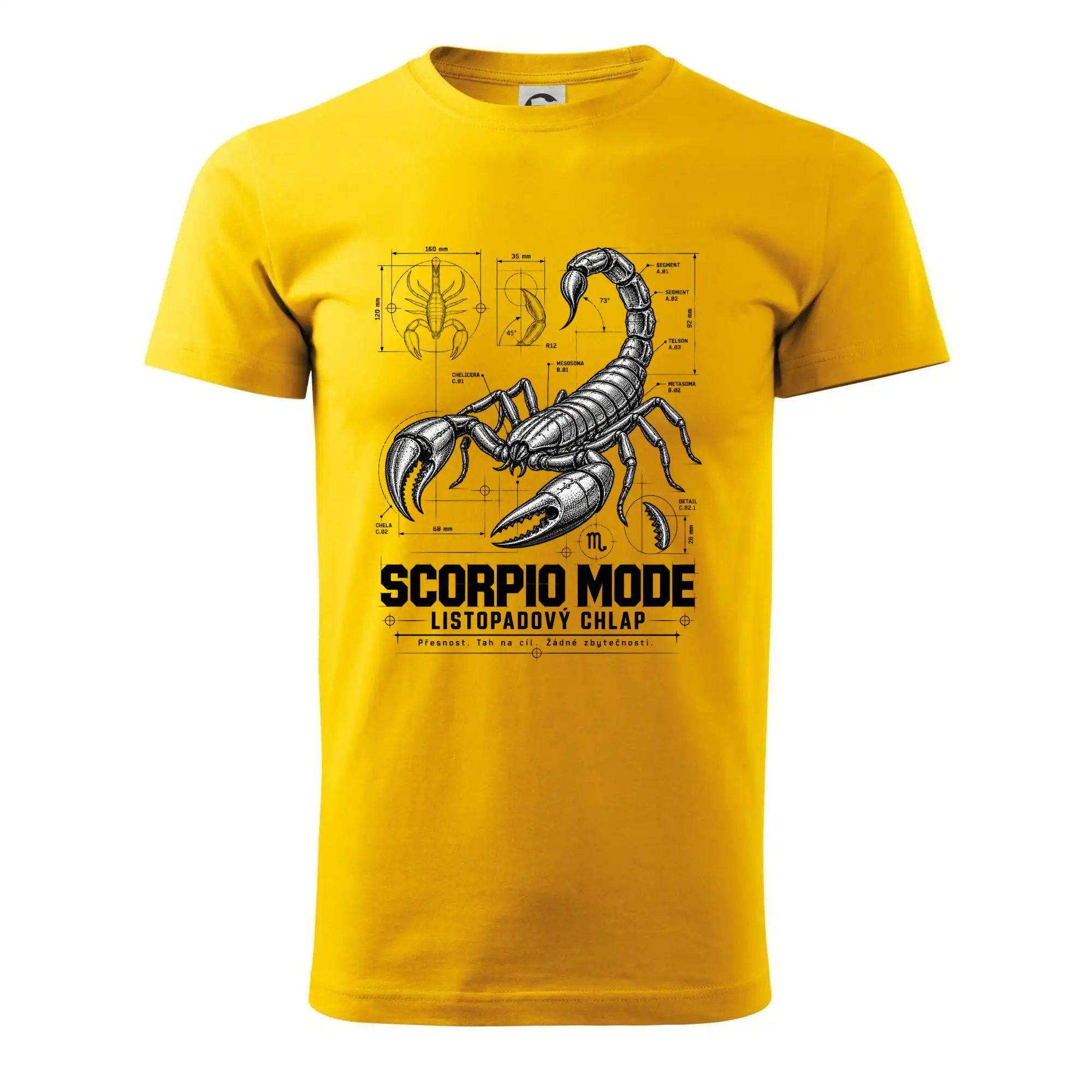 Listopadový štír technický nákres scorpio mode