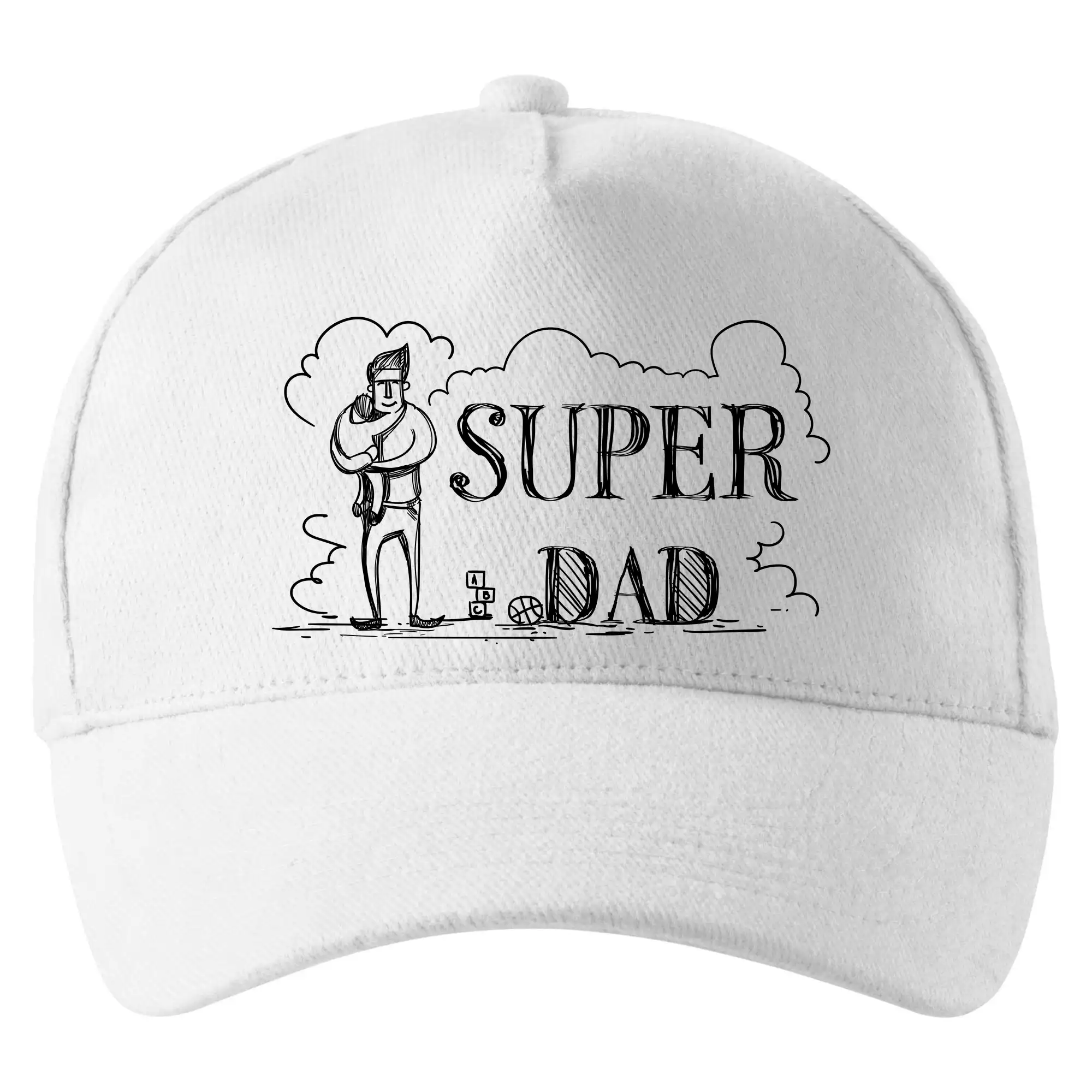 Kreslený nápis super dad