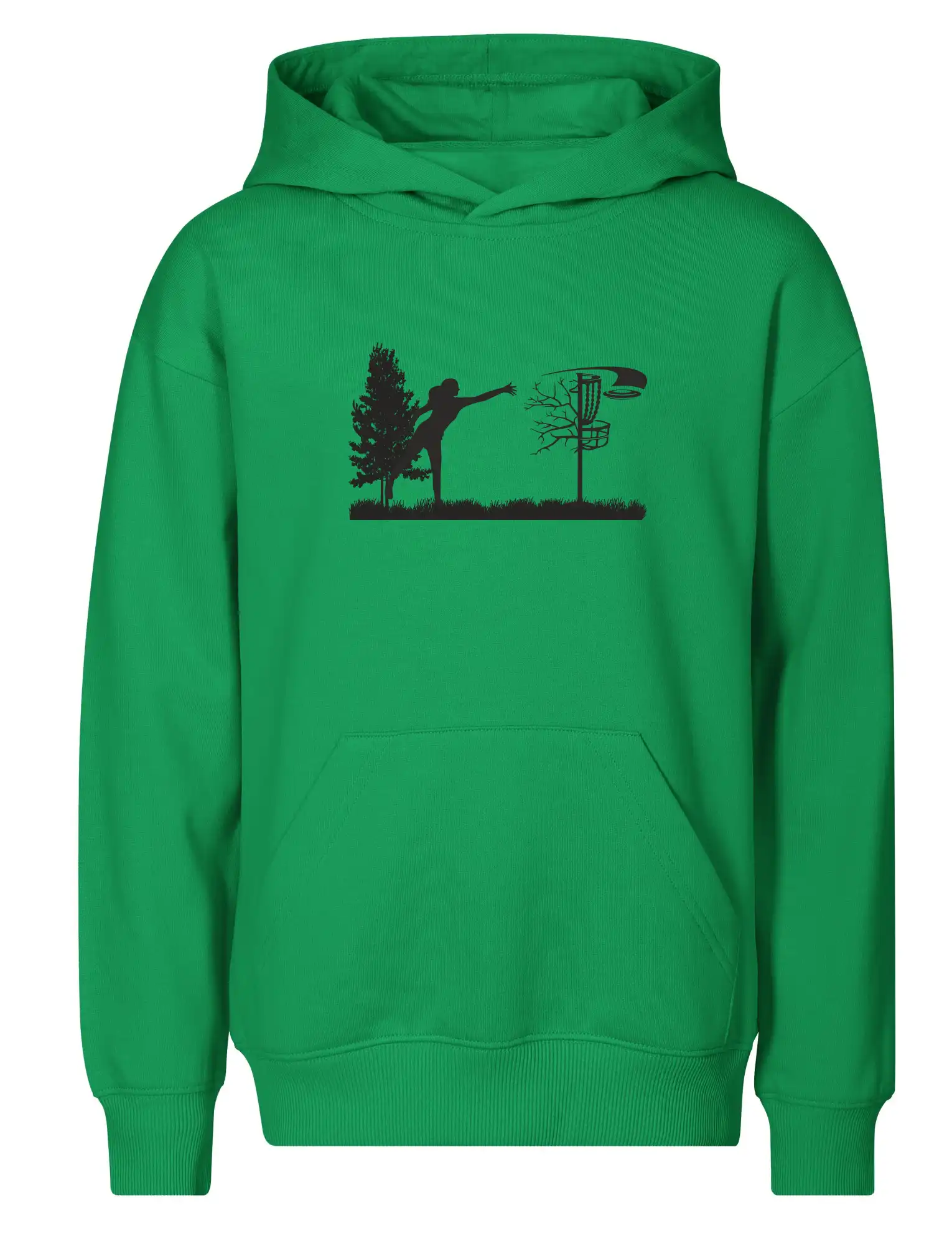 Disc golf - žena černý obrázek