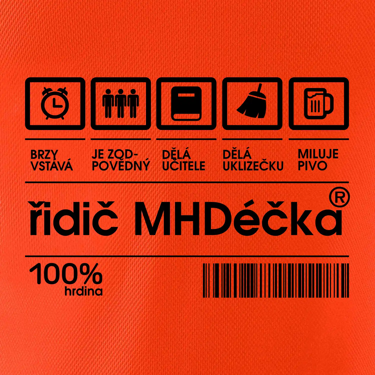 Čárový kód -  Řidič MHD