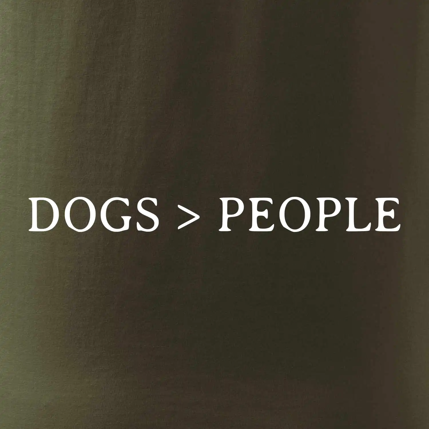 Dogs > People