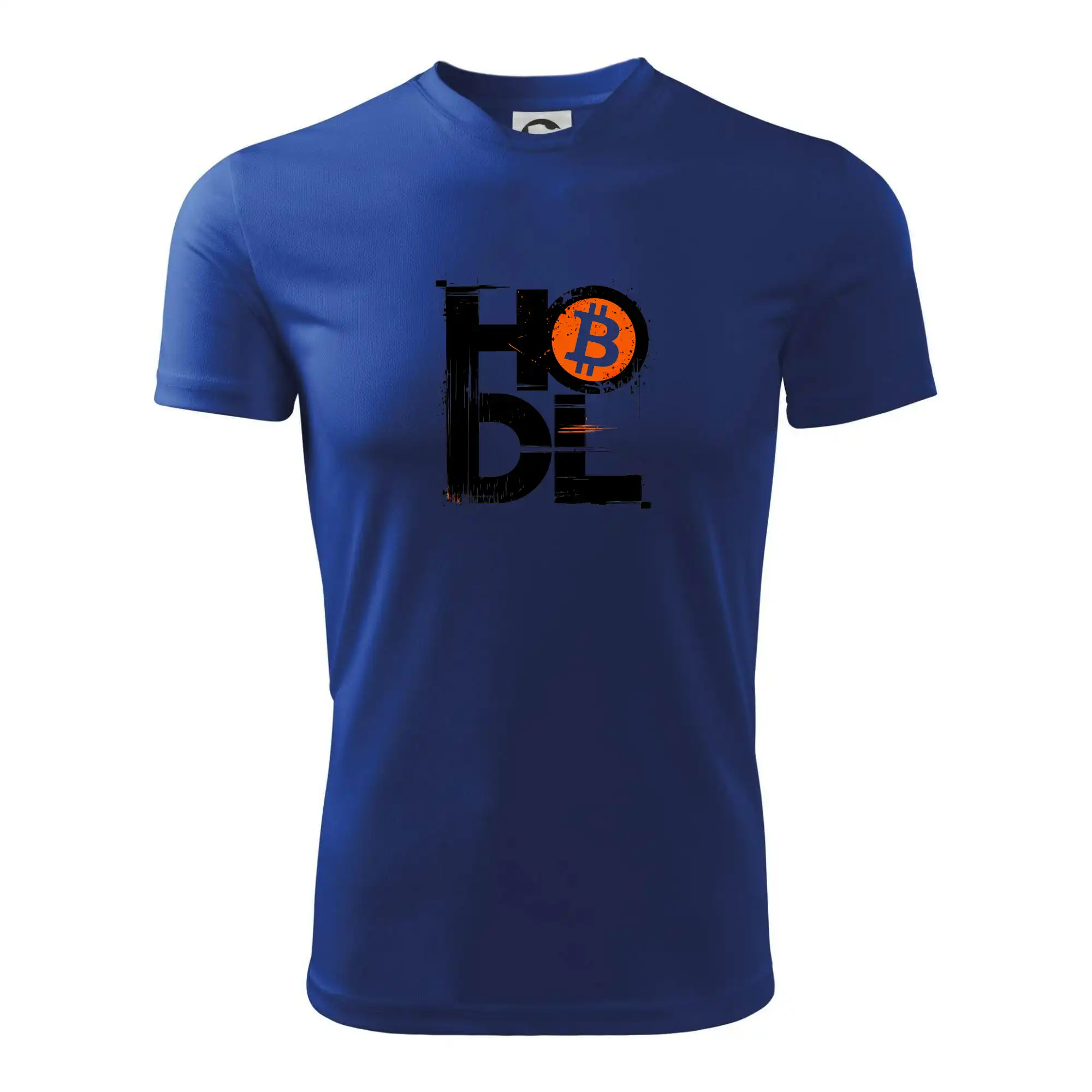 Hodl velký nápis a logo BTC