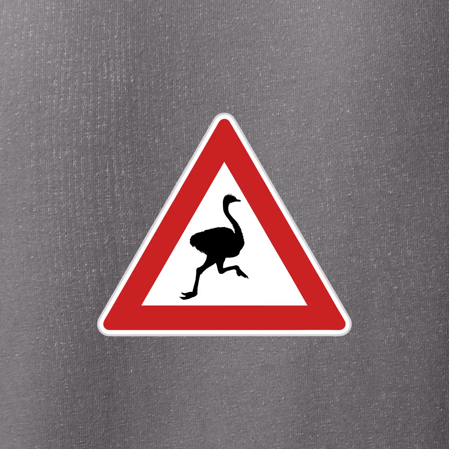 Dopravní značka - Pozor pštros