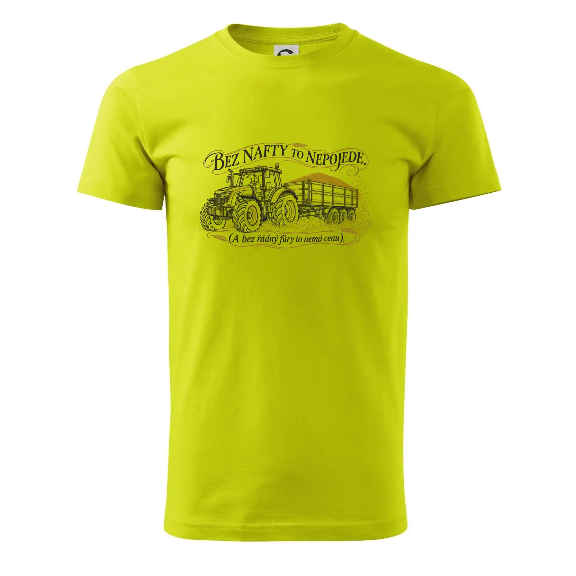Bez nafty to nepojede traktor s vlekem