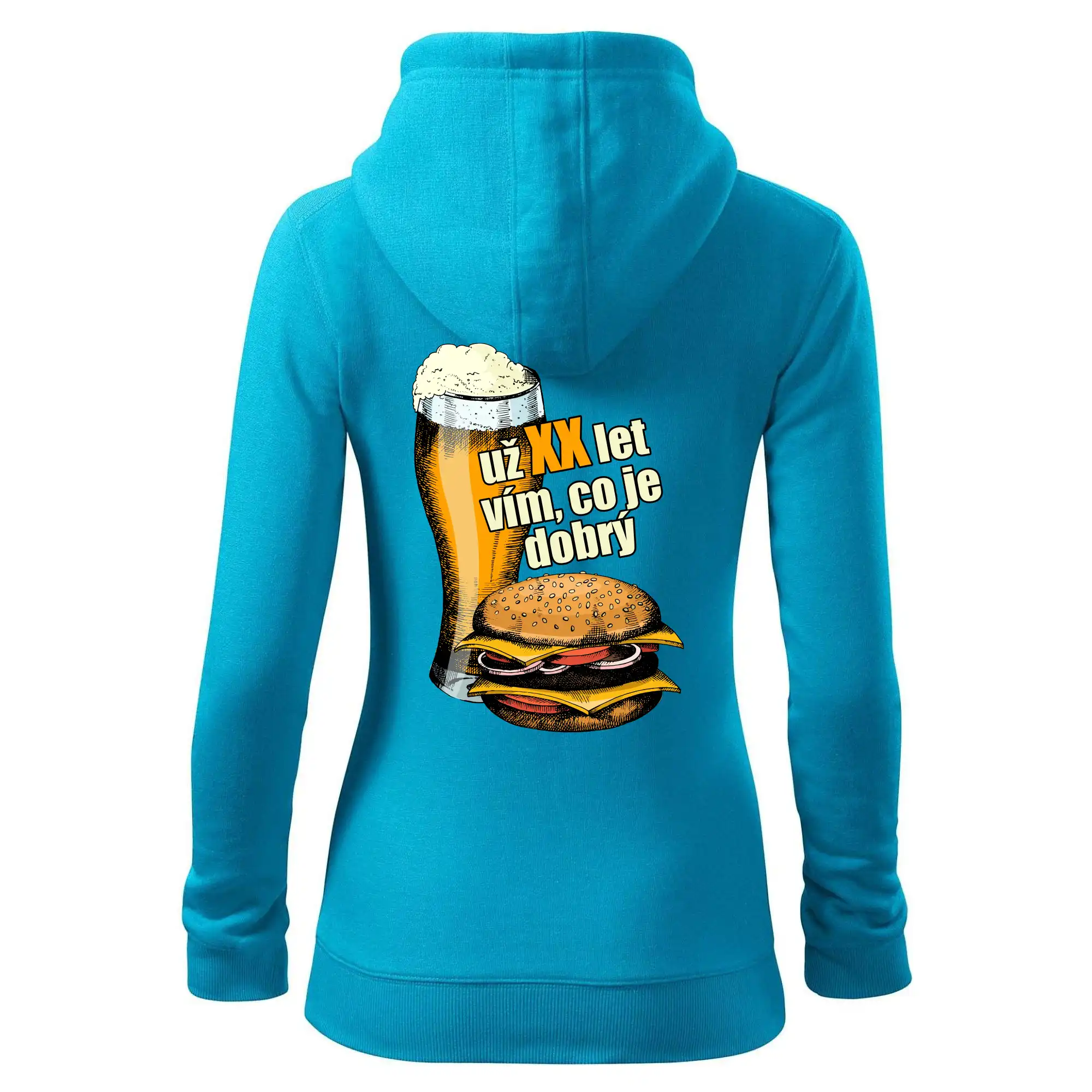 Pivo a burger vím co je dobrý