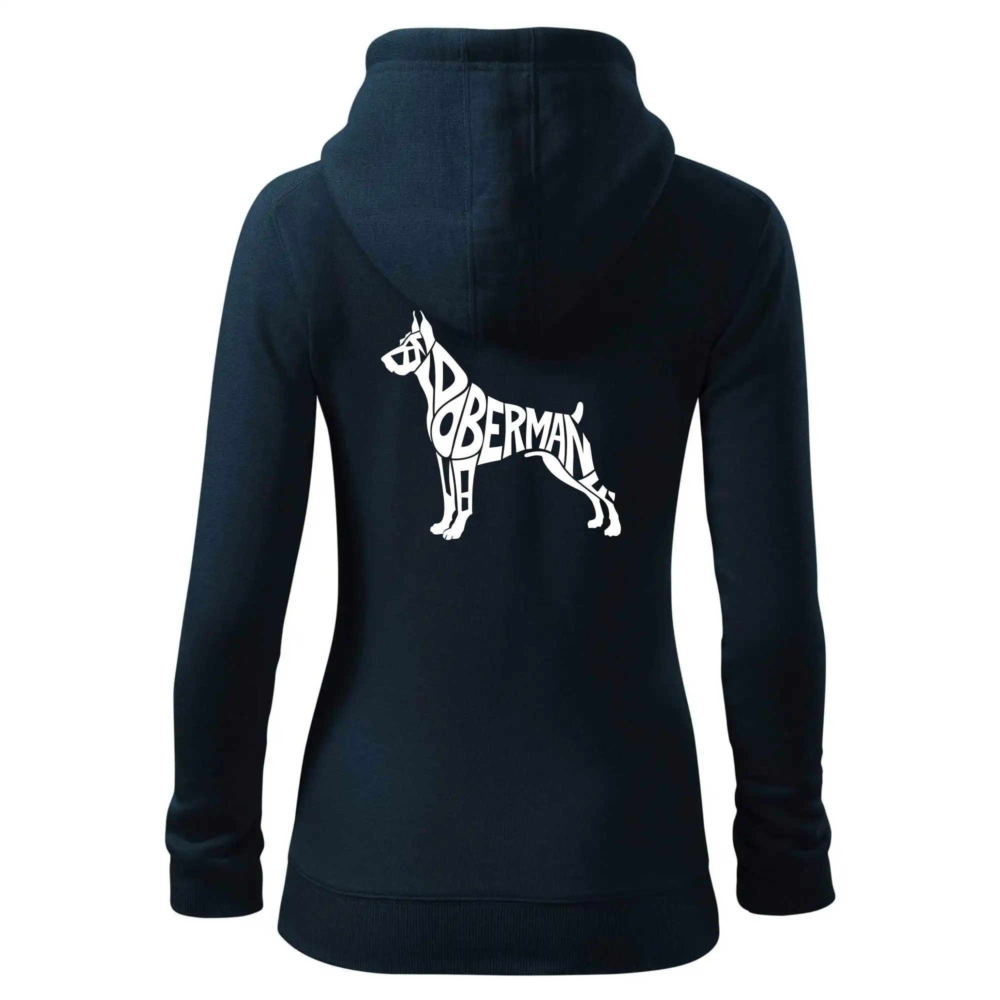 Doberman - nápis v tělě