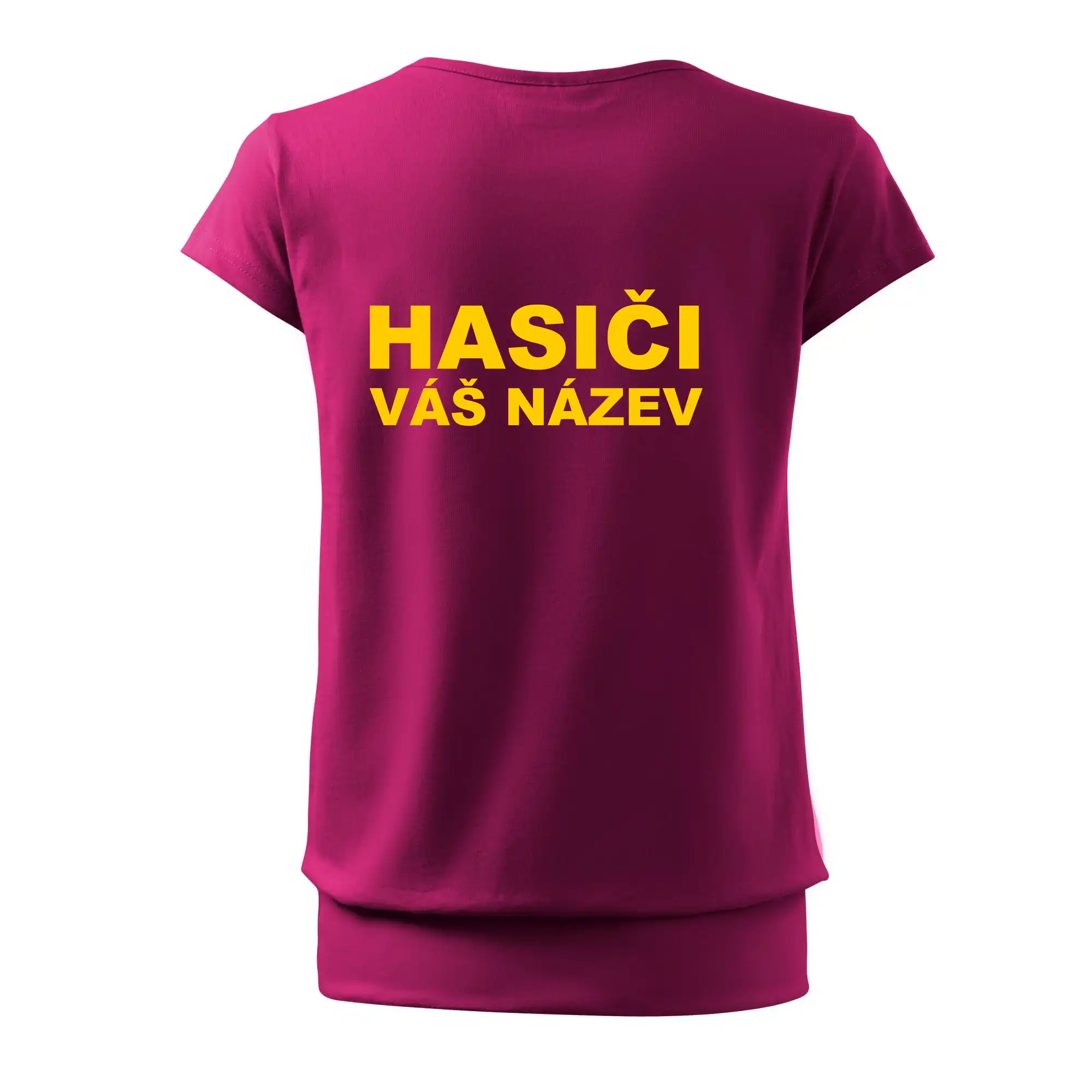 Hasiči - žlutý nápis - váš název sboru