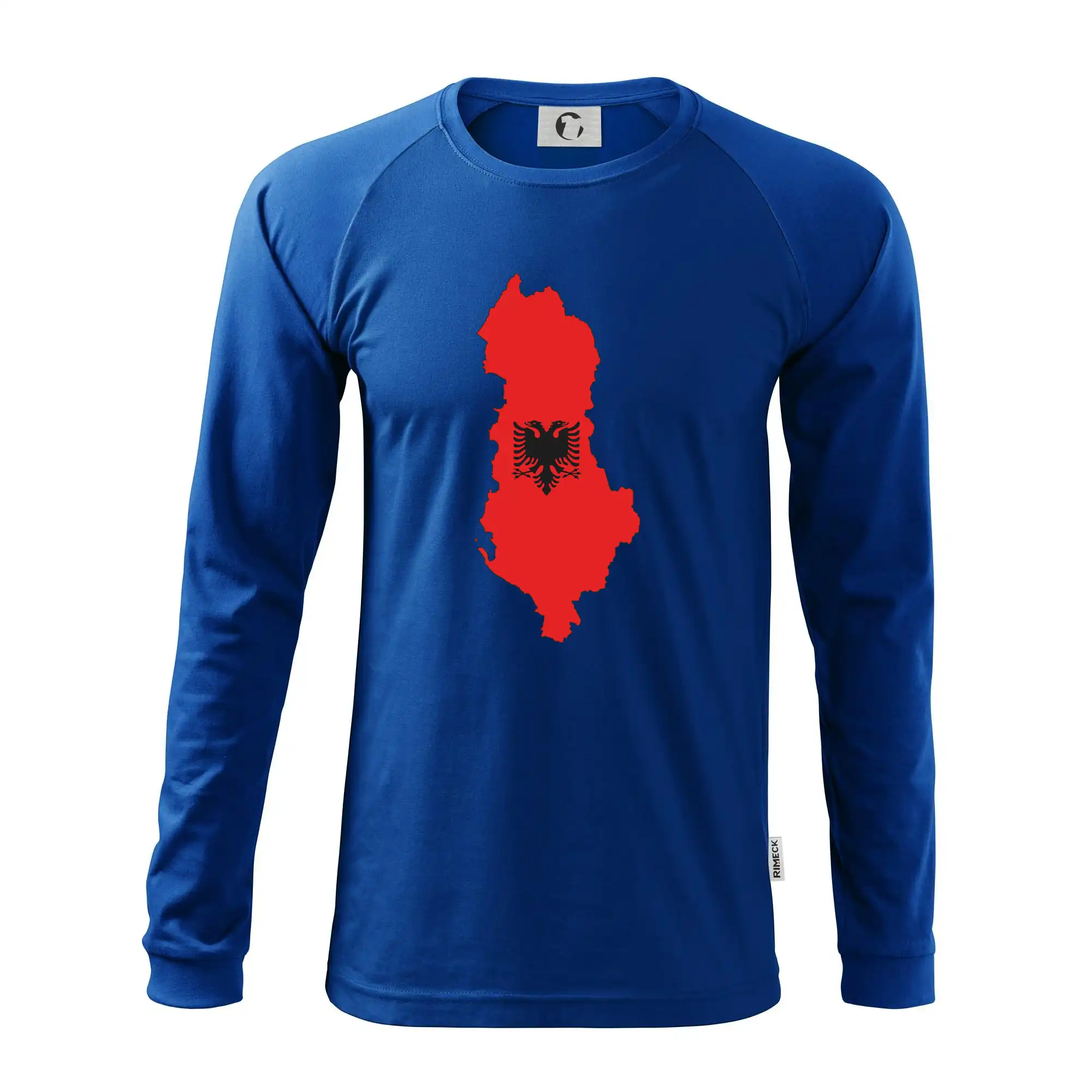 Albánie mapa a znak