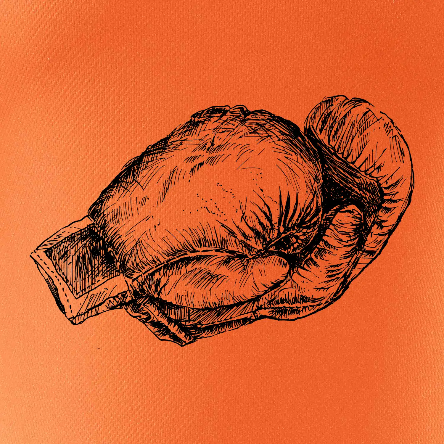 Rukavice kreslené na šířku