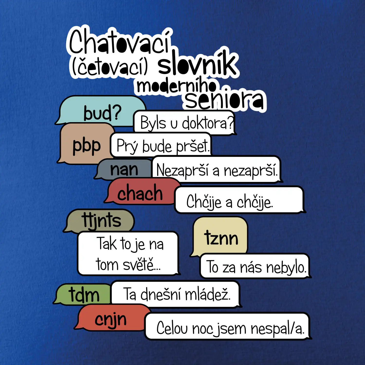 Chatovací slovník moderního seniora (Běžící češtinář)