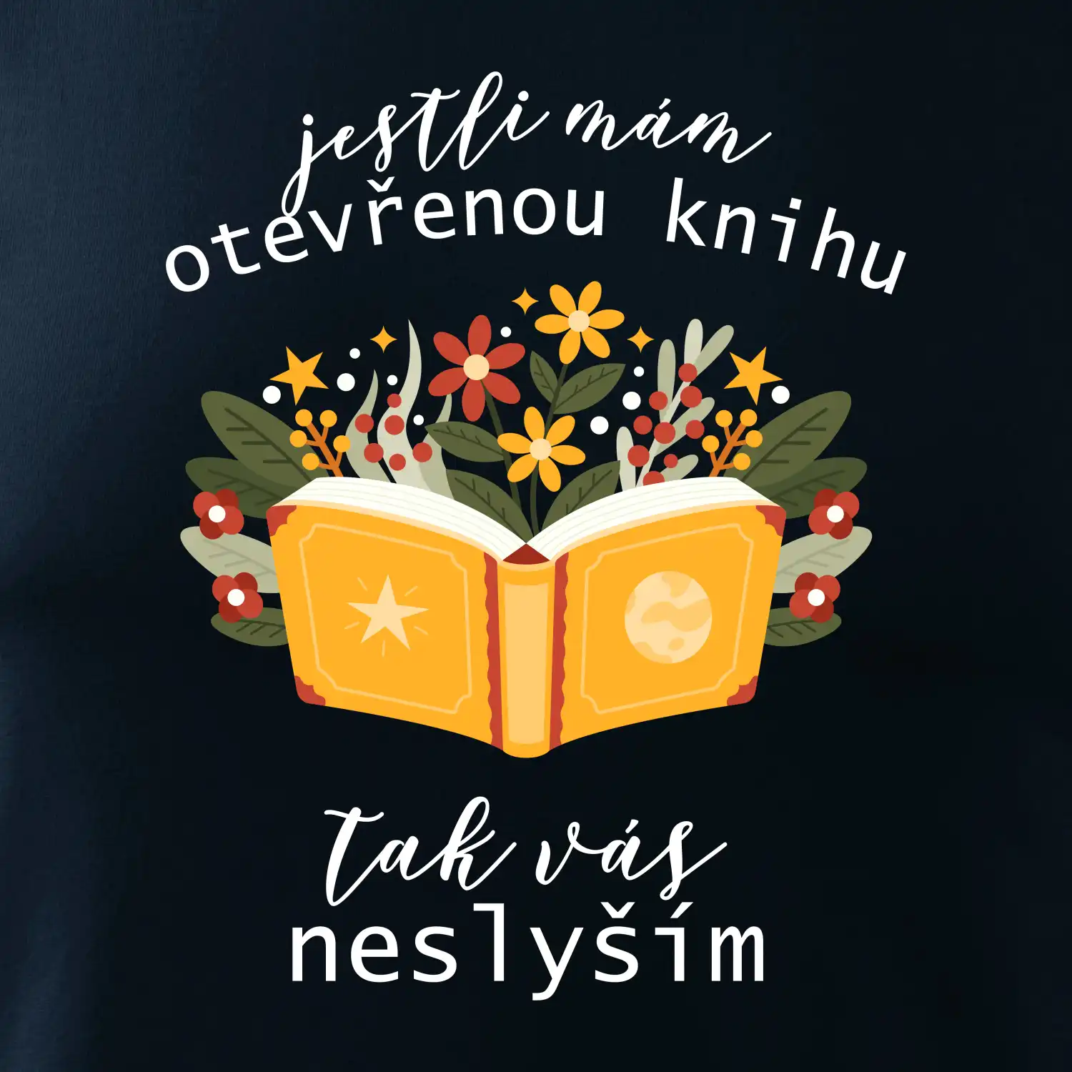 Jestli mám otevřenou knihu, tak vás neslyším