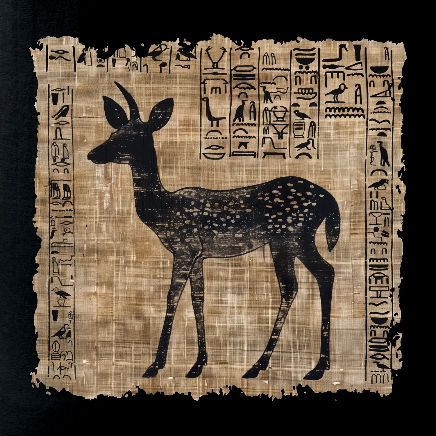 Egyptské hieroglyfy srnka