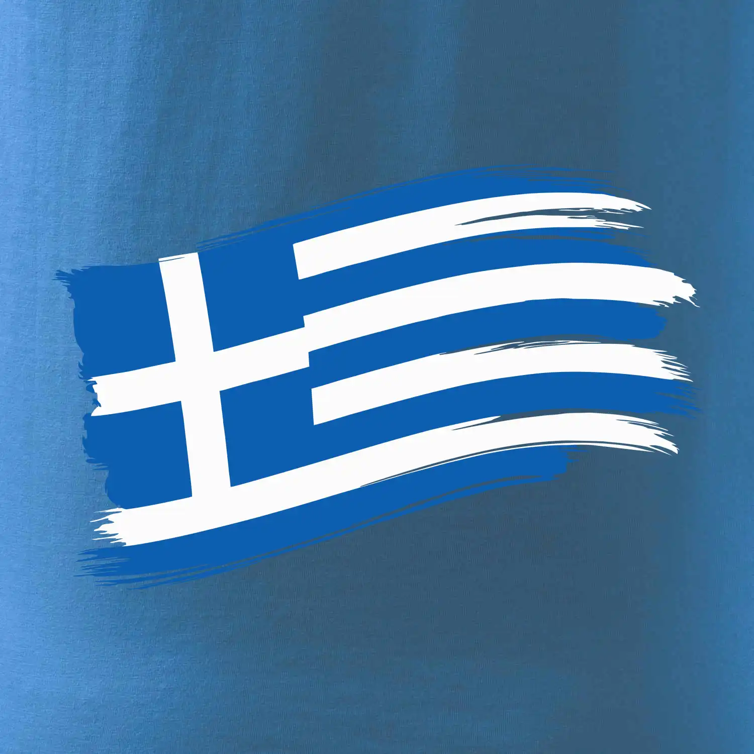 Řecko vlajka - štětkou