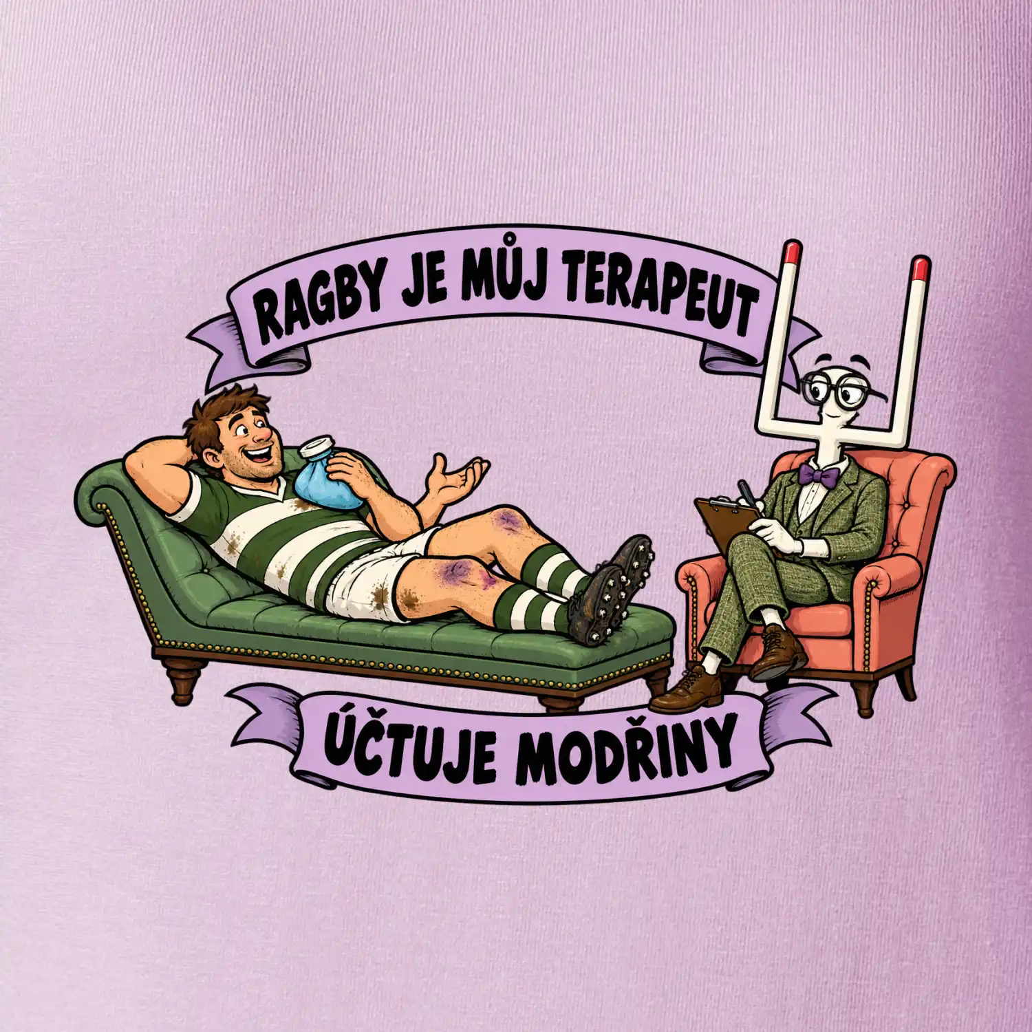 Ragby je můj terapeut, účtuje modřiny