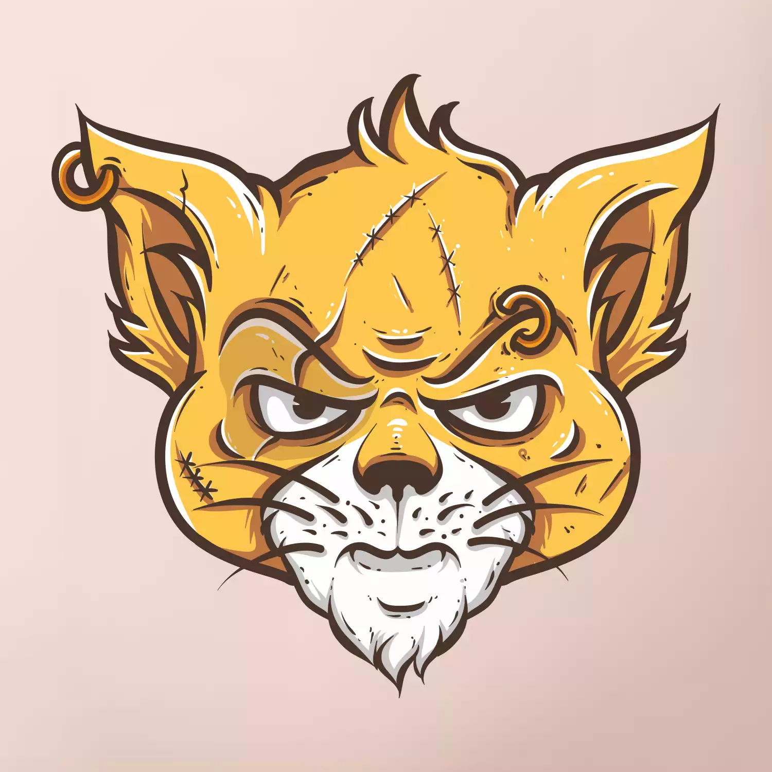 Nasraná kočka Thug life