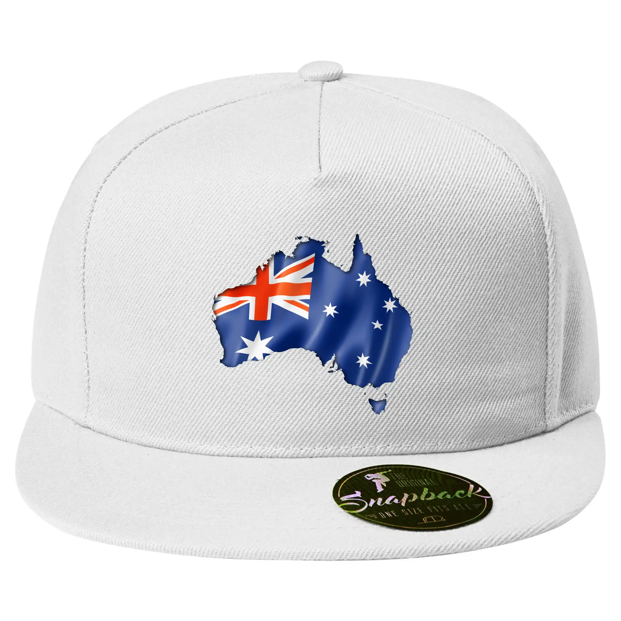 Austrálie - vlajka vlající mapa