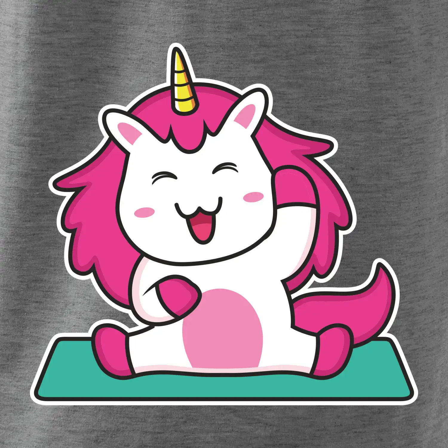 Yoga veselý jednorožec