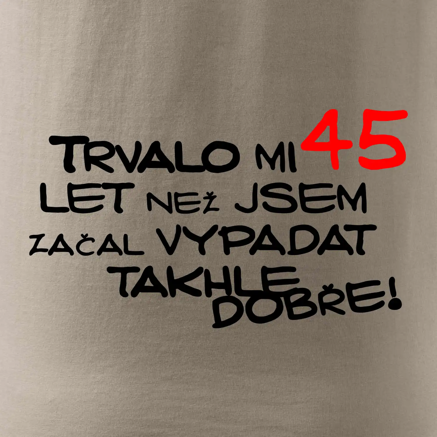 Trvalo mi 45 let než jsem začal vypadat takhle dobře