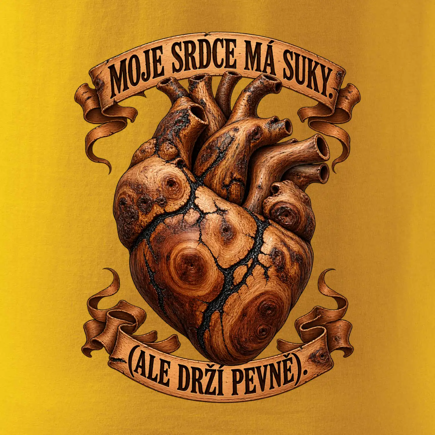 Moje srdce má suky ale drží pevně