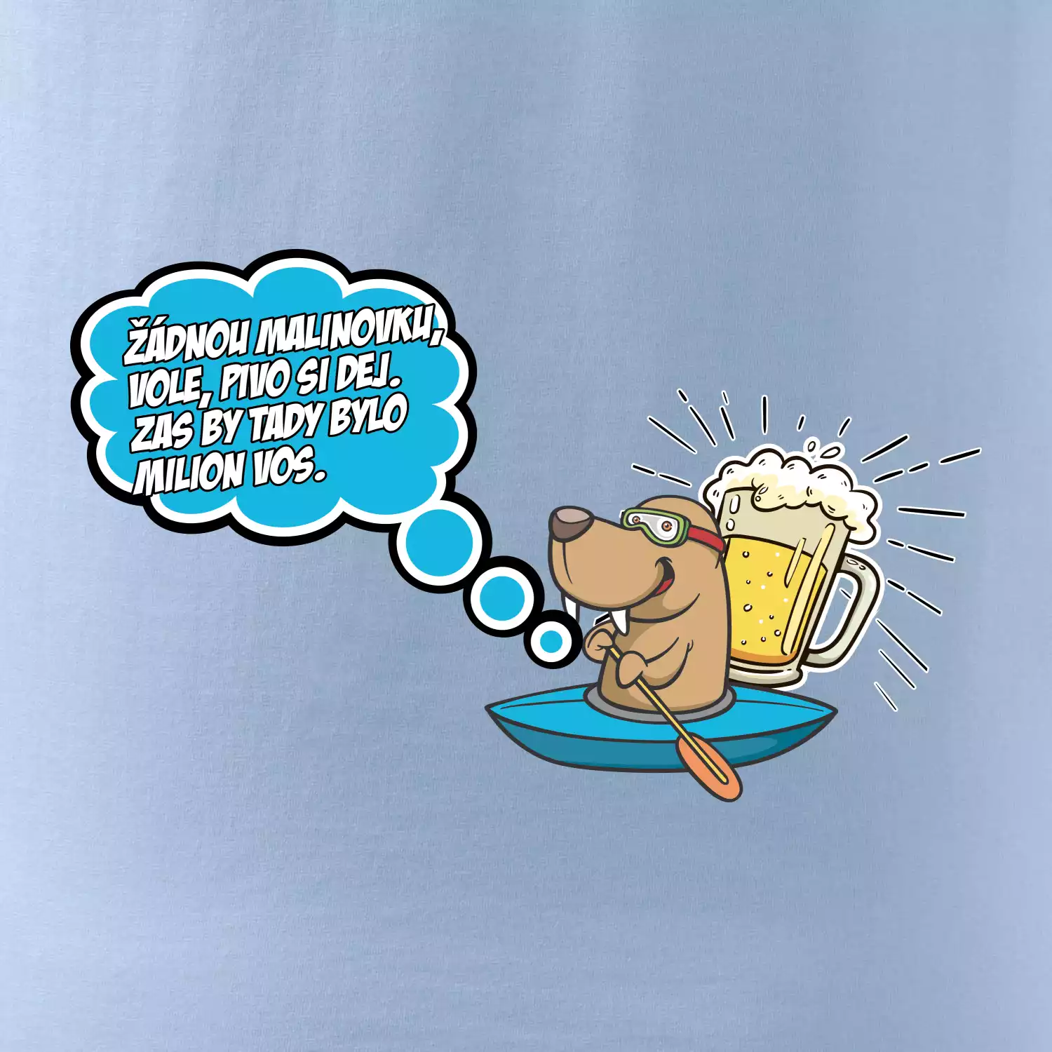 Žádnou malinovku, ale pivo