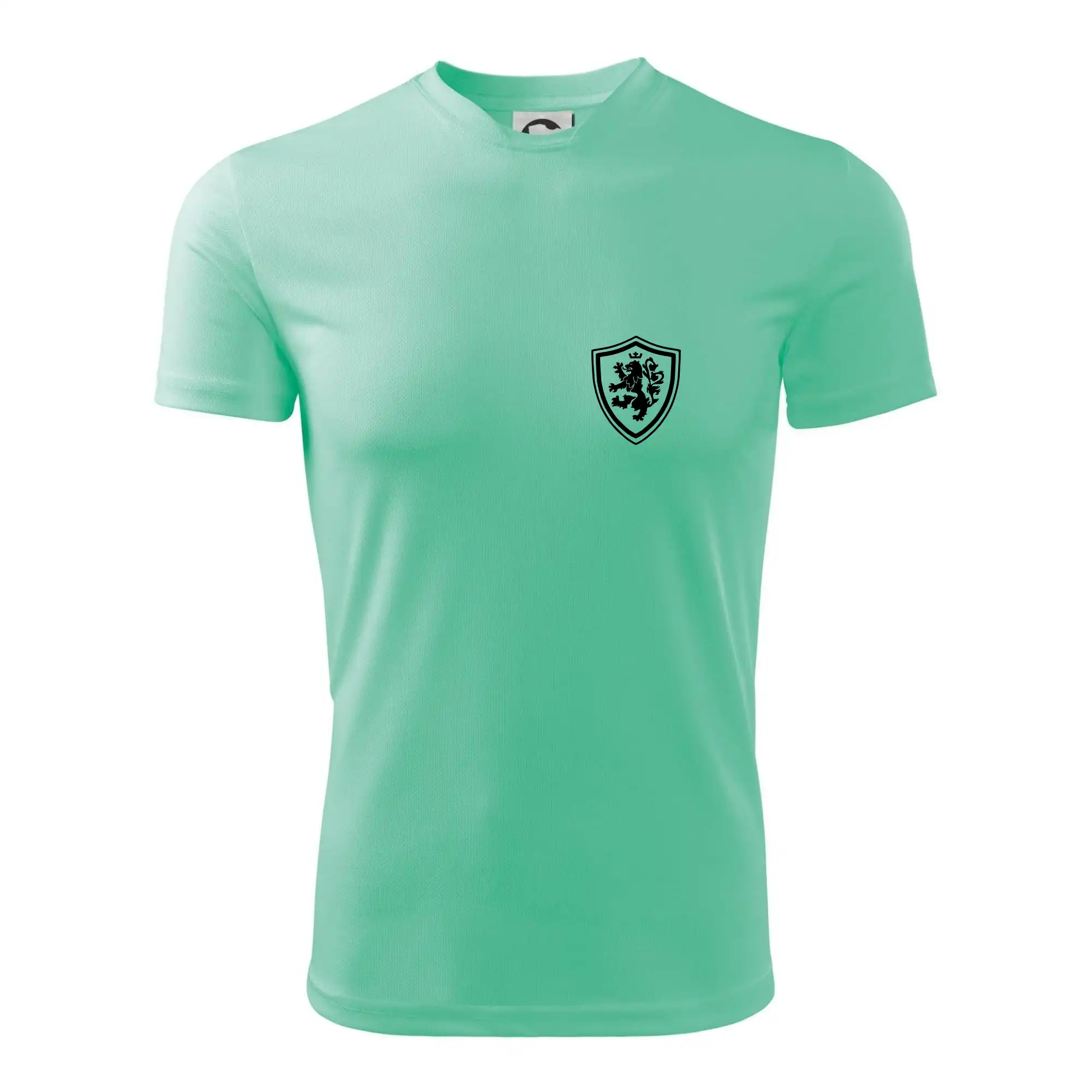 Český lev erb na prsu a na zádech