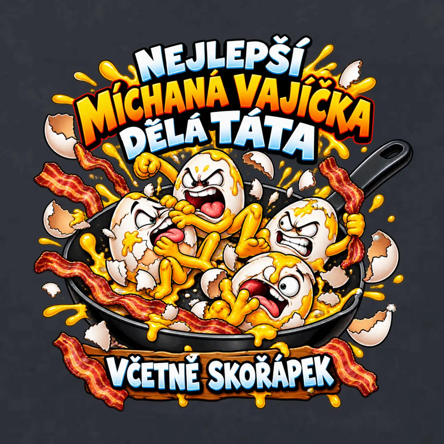 Nejlepší míchaná vajíčka dělá táta Včetně skořápek