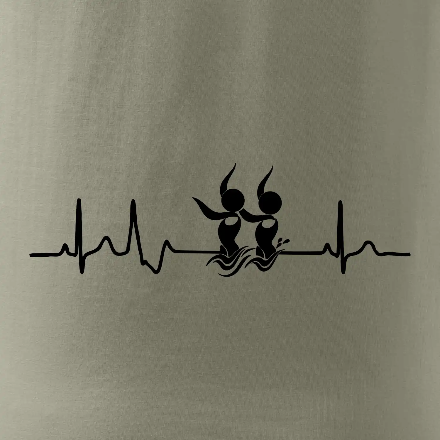 EKG synchronizované plavání