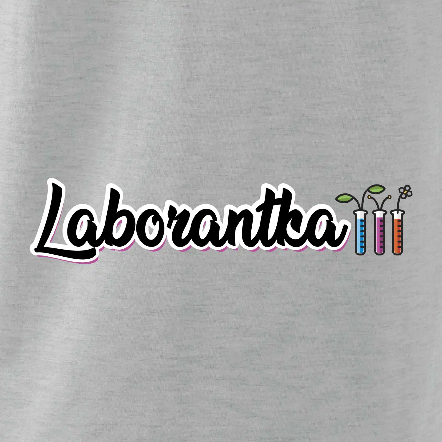Laborantka a zkumavky
