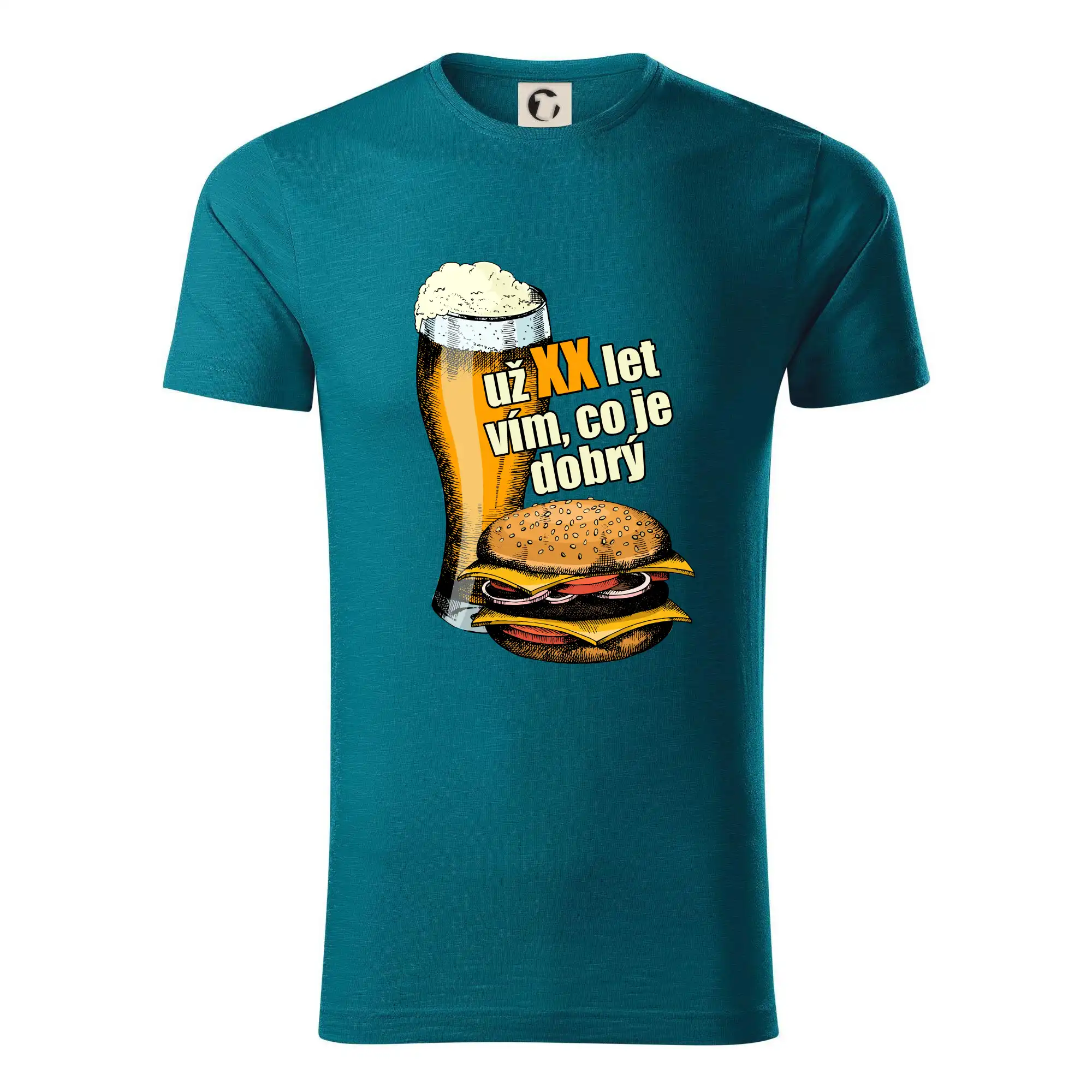 Pivo a burger vím co je dobrý