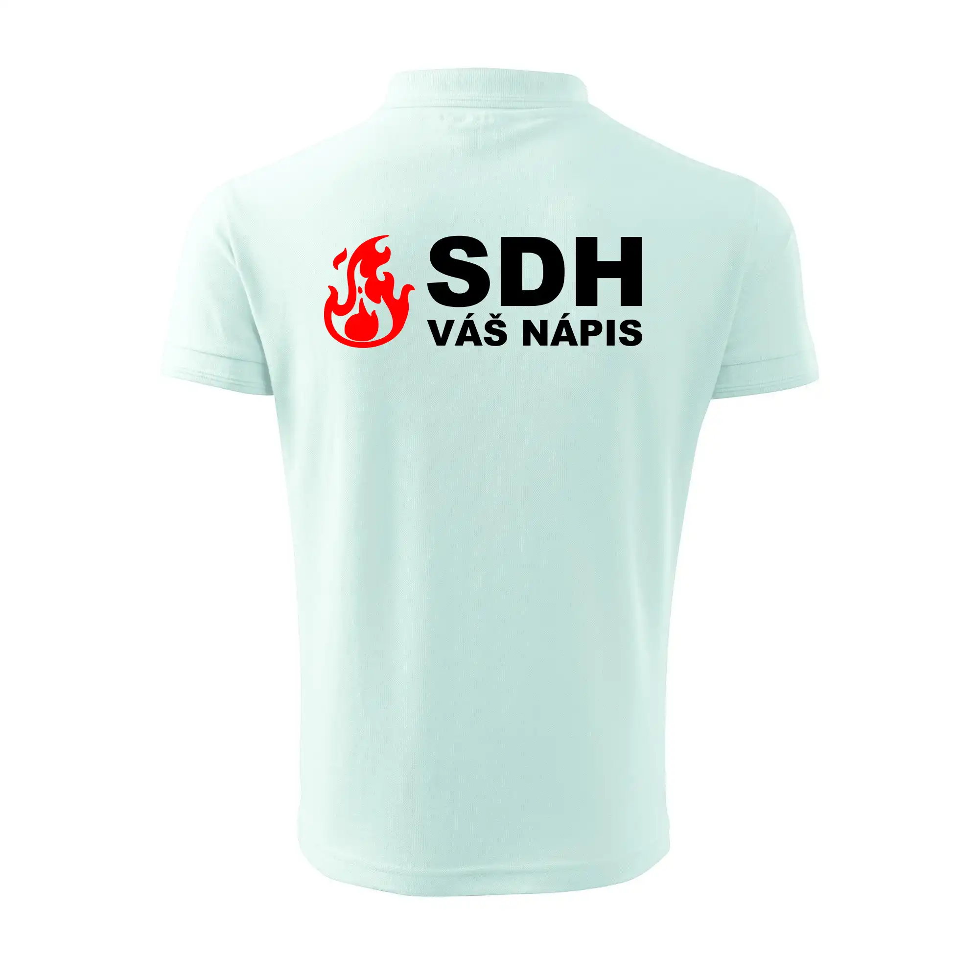 SDH nápis (oheň, název sboru - vlastní nápis)