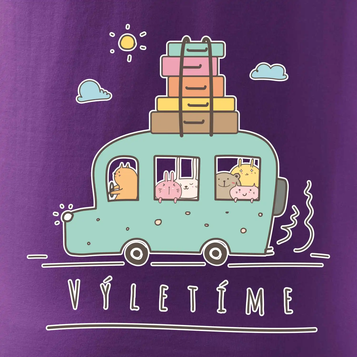 Výletíme obytňák kreslený