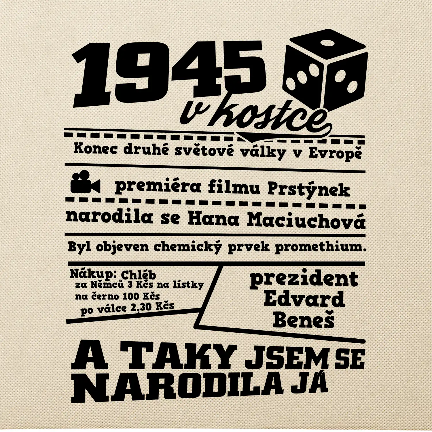 1945 v kostce
